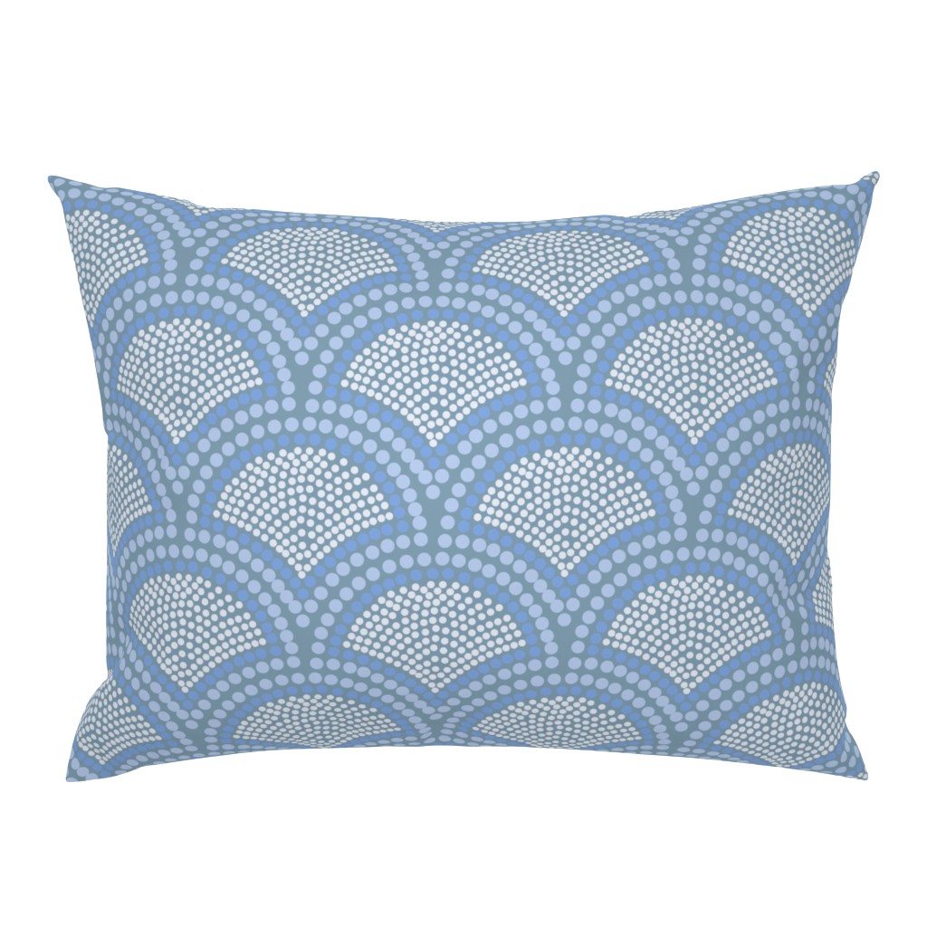 Fabric — Pillow, desaturated blue